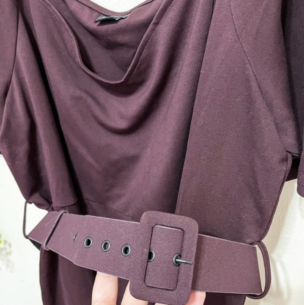 City Chic Warm Brown A-Line Dress Size 24 3X - Picture 4 of 10